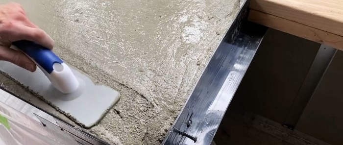 Do-it-yourself concrete tabletop is easy