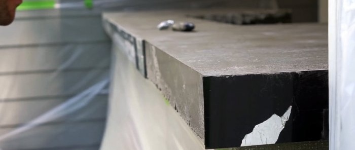 Do-it-yourself concrete tabletop is easy