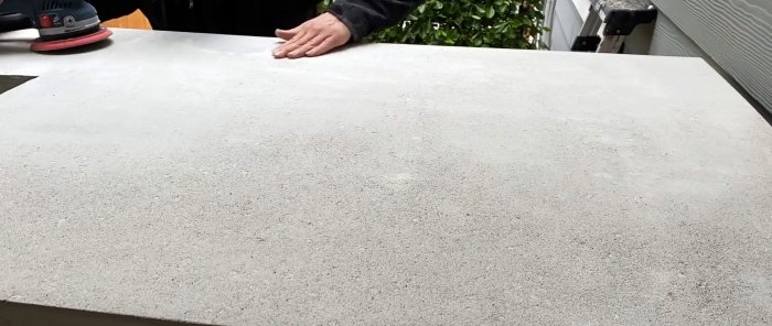 Do-it-yourself concrete tabletop is easy