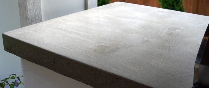 Do-it-yourself concrete tabletop is easy