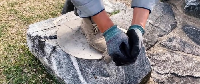 How to make a camp frying pan from a piece of stainless steel