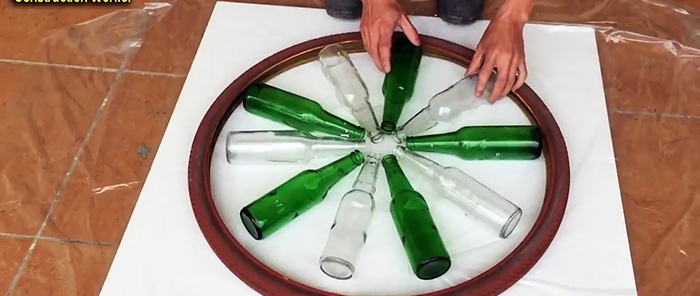 You won't believe how cool things can be made from bottles and cement