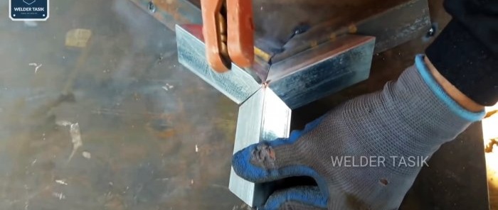 How to weld a beautiful honeycomb partition from a profile pipe