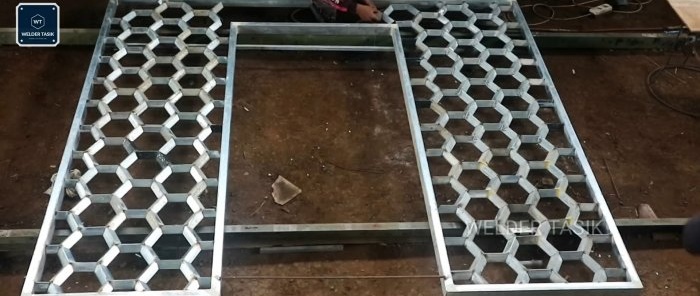 How to weld a beautiful honeycomb partition from a profile pipe