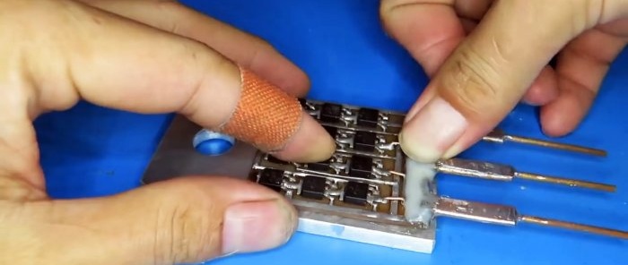 How to make a huge powerful transistor with your own hands