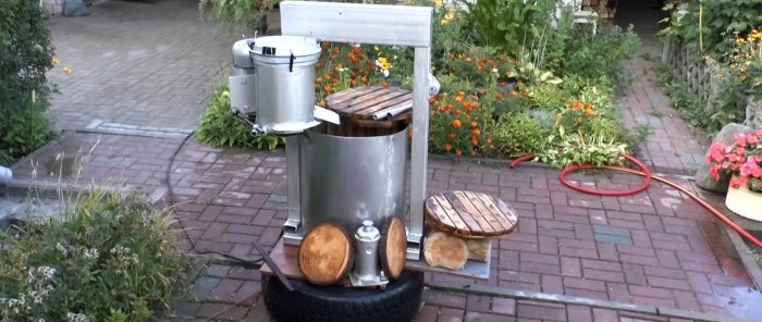 How to make a powerful juicer and solve the problem with a bunch of apples