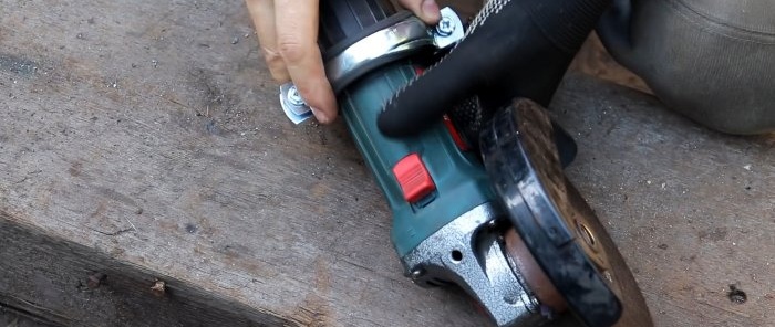 How to make a cross-cutting machine from an old bicycle and an angle grinder