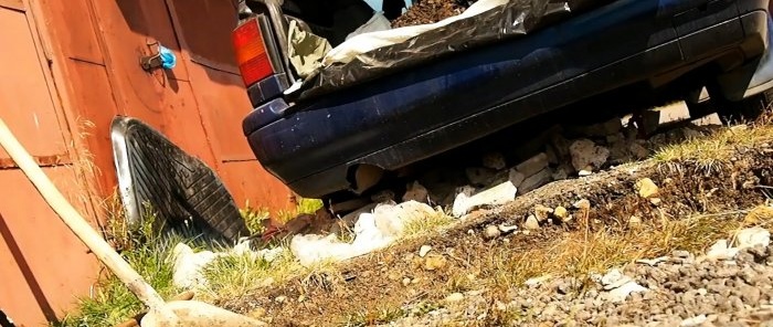 How to cheaply concrete a garage entrance