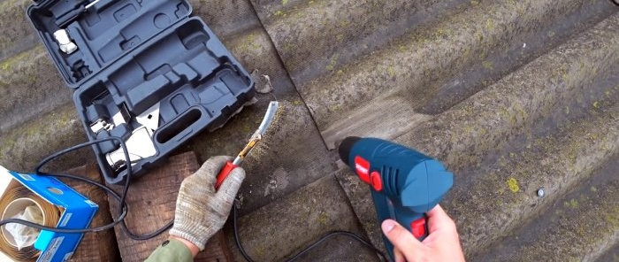 How and with what to quickly repair holes in slate so as not to have to redo it later