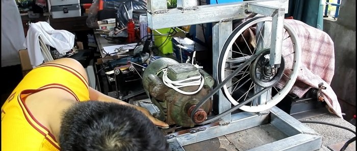 How to make a band saw from bicycle wheels