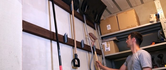 How to organize storage of garden tools so that it is pleasant to look at