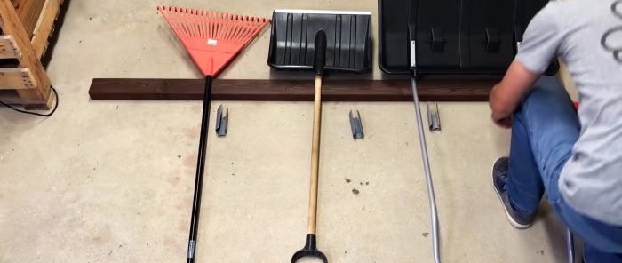 How to organize storage of garden tools so that it is pleasant to look at