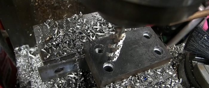 How to make a triangular hole in thick steel