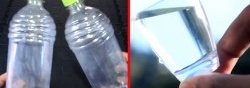 How to use bottles to purify cloudy water until crystal clear