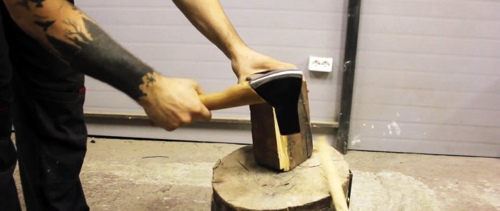 How to make an ax in reverse