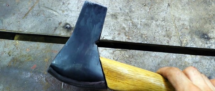 How to make an ax in reverse