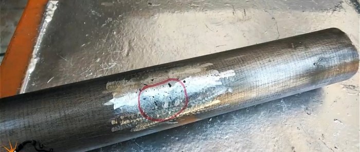 How to fill a large weld seam