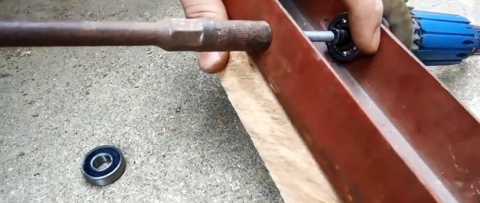 How to make a simple bearing puller in 5 minutes