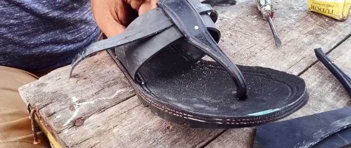 How to make eternal flip flops from an old tire