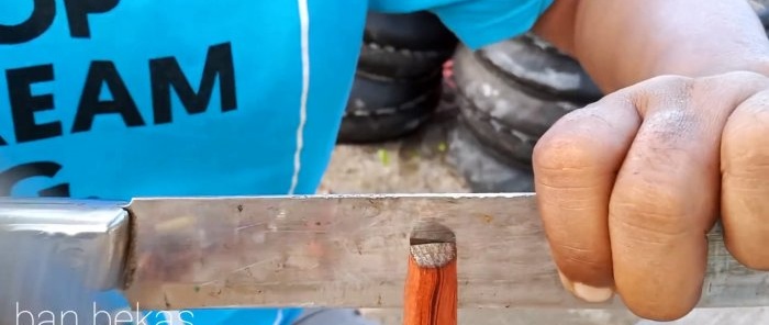 A penny tool for cutting tread on car tires