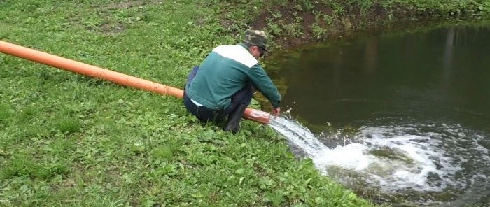 How to pump water out of a pool in seconds without a pump