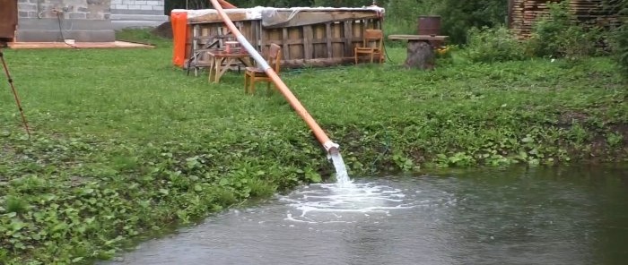 How to pump water out of a pool in seconds without a pump