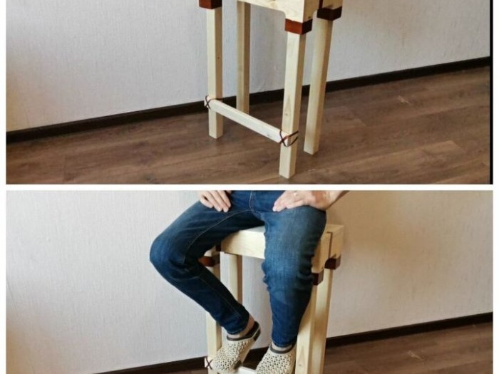 How to make a chair without nails and glue using plastic bottles