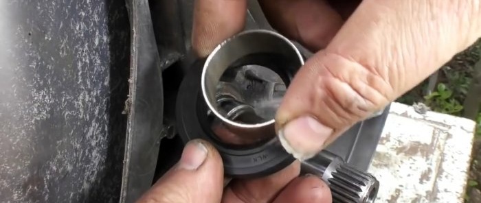 How to restore the shaft under the oil seal of a washing machine