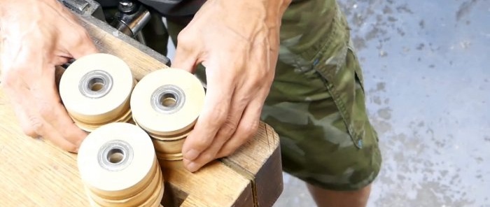 How to make rollers for a belt sander without a lathe