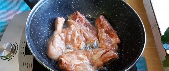 If you stew chicken, then this is the only way. Simple quick recipe Kabardian chicken