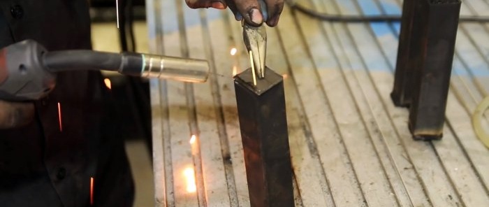 An ancient method of turning soft steel into hard steel.