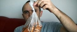 How to quickly and easily untie a knot on a plastic bag