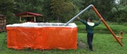 How to pump water out of a pool in seconds without a pump