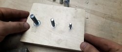 How to hide a bolt head flush in wood