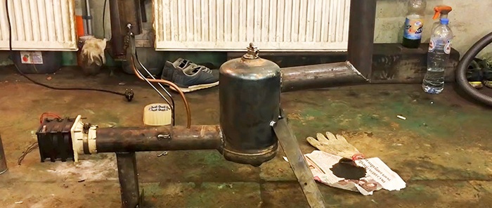 How to make a stove for working in a garage in just 1 hour