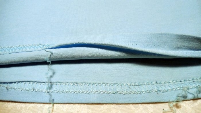 Repair Cannot Throw Away Or how to fix an uneven hem in a knitted T-shirt