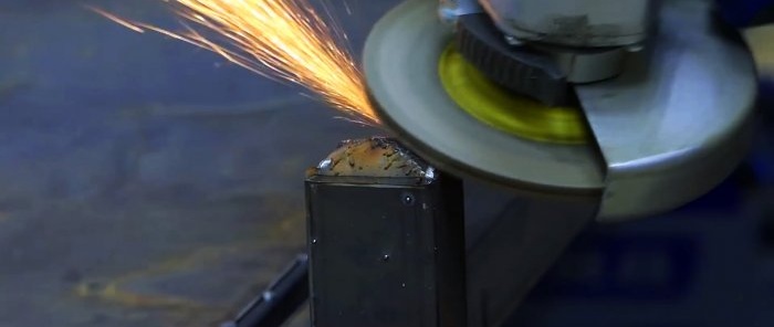 Learning to make a beautiful end on a profile pipe