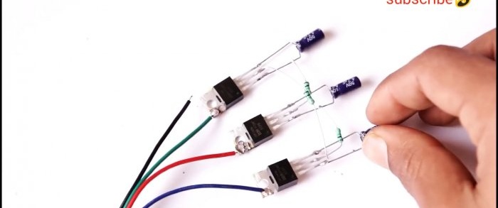 How to assemble an RGB strip switching controller without microcircuits using three transistors