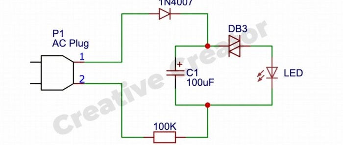 How to make a simple 220V flasher from an energy-saving lamp without transistors