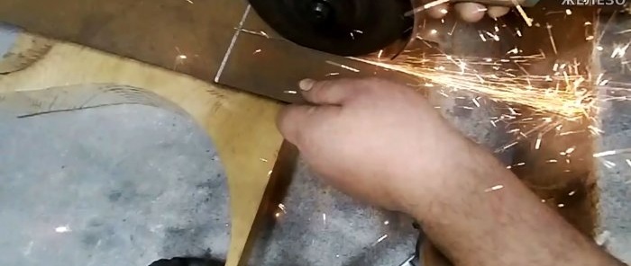 Do-it-yourself electric grinder file from a grinder