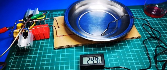 How to make the simplest induction hob with just 2 transistors