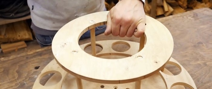 How to make a rotary tool organizer from an old hub