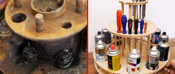 How to make a rotary tool organizer from an old hub