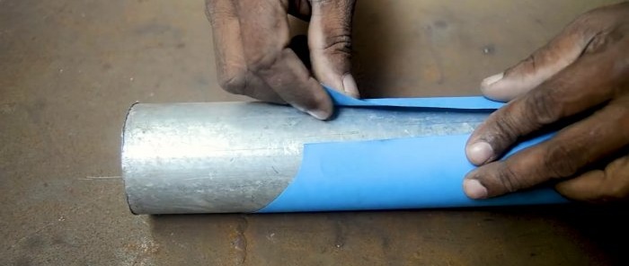 How to mark a pipe for precise cutting for welding a 90 degree elbow