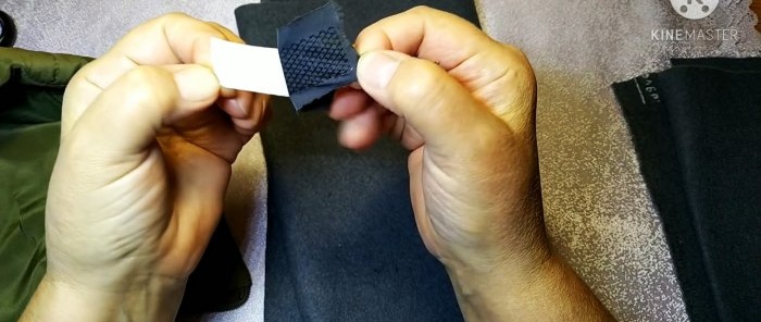 How to fix a rip in a jacket in a couple of minutes without a needle and thread