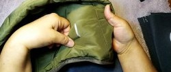 How to fix a rip in a jacket in a couple of minutes without a needle and thread