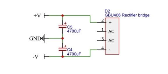 Amplifier power supply circuit