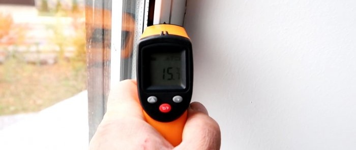 Let's measure the temperature on the windows