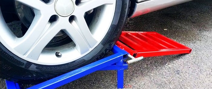 How to make a portable mini overpass for a car