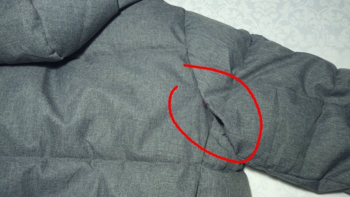 Life hack on how to sew up a broken seam on a jacket